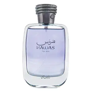 Rasasi Hawas For Men Eau De Parfum Spray 100ML (3.4 Oz) - Long Lasting Arabian Perfume, Premium Perfume Men, Ideal for Special Occasions & Daily Elegance, A Bold and Captivating Fragrance