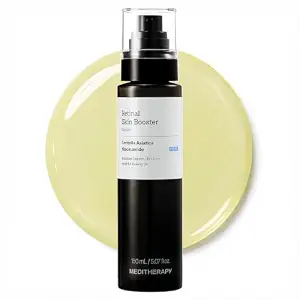 MEDITHERAPY Retinal Skin Booster Serum 5.07 fl.oz | Retinaldehyde, Niacinamide, Cica | Face & Body Serum for Uneven Skin, Refining Texture & Signs of Aging | Korean Skincare