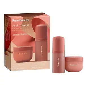 Rare Beauty Mini Find Comfort - Awaken Confidence- Body Essentials Gift Set - Mini Bouncy Body Cream and Mini Body & Hair Fragrance Mist.