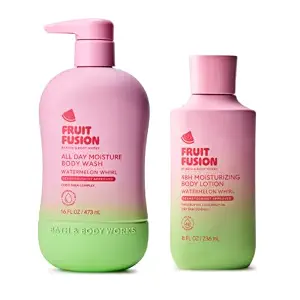 Fruit Fusion by Bath & Body Works Body Wash & Lotion Set, Watermelon Whirl
