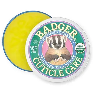 Badger Organic Cuticle Cream, Shea Butter, .75 oz Tin