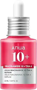Anua Niacinamide 10 + TXA 4 Serum, Korean Skincare, 1.01 fl.oz | Dark Spot Care, Hyaluronic Acid, Tranexamic Acid, Lightweight & Hydrating All-in-One Daily Facial Serum for Glass Skin