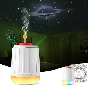 CHICWAY White Noise Sound Machine with Galaxy Projector, 21 Soothing Sounds