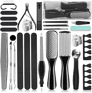 36 in 1 Professional Pedicure Kit, Foot File, Foot Rasp and Callus Remover